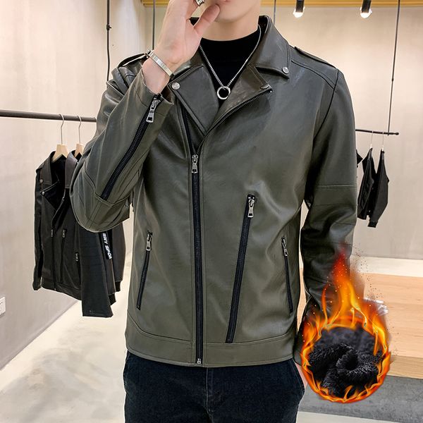 2021 new men's veet motorcycle coat streetwear pu leather jacket men solid slim casual korean fashion jackets 1atw, Black
2021 new men's veet motorcycle coat streetwear pu leather jacket men solid slim casual korean fashion jackets 1atw, Black