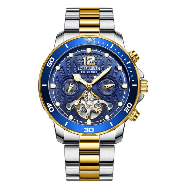 mens watches 42mm stainless steel automatic machinery watch luminous waterproof wristwatch fashion business sports wristwatches multifunctio, Slivery;brown 
mens watches 42mm stainless steel automatic machinery watch luminous waterproof wristwatch fashion business sports wristwatches multifunctio, Slivery;brown