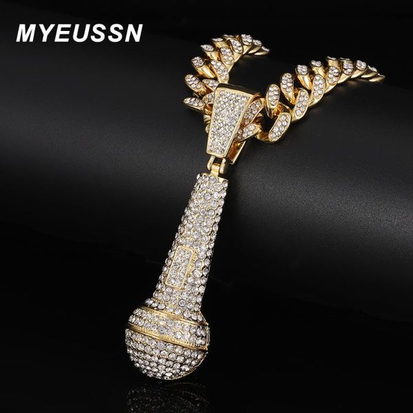 pendant necklaces hip hop iced out bling microphone pendants necklace for men gold color 13mm cuban link chain hiphop rapper jewelry gift, Silver
pendant necklaces hip hop iced out bling microphone pendants necklace for men gold color 13mm cuban link chain hiphop rapper jewelry gift, Silver