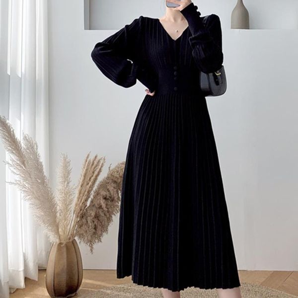 casual dresses womens knitted dress v neck inner base sweater apricot mid length slim for autumn winter black sleeve style type, Black;gray
casual dresses womens knitted dress v neck inner base sweater apricot mid length slim for autumn winter black sleeve style type, Black;gray
