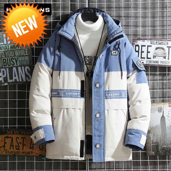 cargo down jacket men's winter windproof thick warm couple white duck parka men casual patchwork hooded coat male clothing, Black
cargo down jacket men's winter windproof thick warm couple white duck parka men casual patchwork hooded coat male clothing, Black