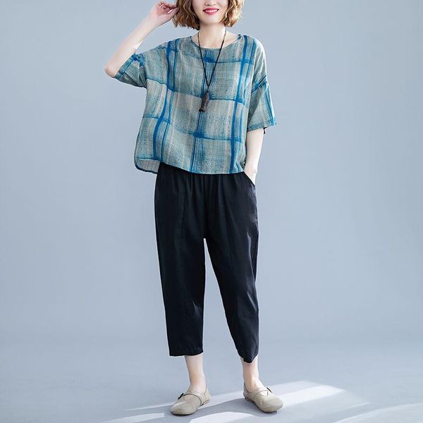 women's two piece pants summer clothes 2021 short-sleeve plaid and suits fashion casual cotton linen two-piece set womens outfits y743, White
women's two piece pants summer clothes 2021 short-sleeve plaid and suits fashion casual cotton linen two-piece set womens outfits y743, White