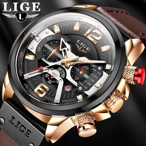 wristwatches 2021 mens watches lige brand leather chronograph waterproof sport automatic date quartz watch for men relogio masculino, Slivery;brown
wristwatches 2021 mens watches lige brand leather chronograph waterproof sport automatic date quartz watch for men relogio masculino, Slivery;brown