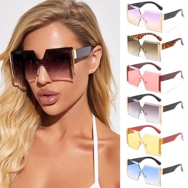 outdoor eyewear 1pc 2021 one piece oversized square rimless sunglasses candy gradient uv400 anti-reflective non-polarized women travel
outdoor eyewear 1pc 2021 one piece oversized square rimless sunglasses candy gradient uv400 anti-reflective non-polarized women travel