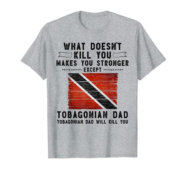 trinidad tobago dad gifts for men fathers day white t-shirt, White;black