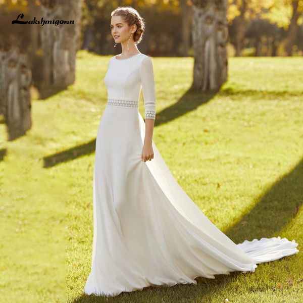 2021 new elegant boho wedding es with sleeve vestido de novia bohemio chiffon beach lace bridal gowns removable train wl3v, White
2021 new elegant boho wedding es with sleeve vestido de novia bohemio chiffon beach lace bridal gowns removable train wl3v, White