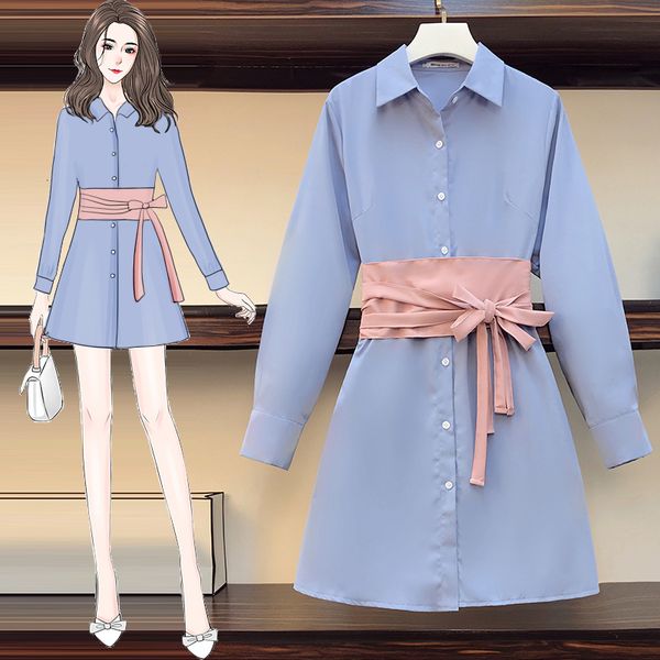 Feminine Plus Size in Blue Shirt Long Sleeve 2021 Casual Elegant Autumn Bandage Vintage Dress Fall Big Pink Ribbon Xknm, Black;gray
Feminine Plus Size in Blue Shirt Long Sleeve 2021 Casual Elegant Autumn Bandage Vintage Dress Fall Big Pink Ribbon Xknm, Black;gray