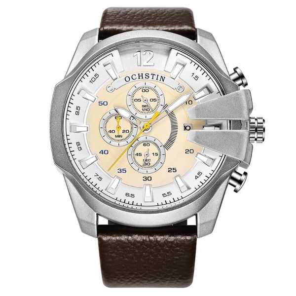 wristwatches ochstin gq6062 watch men leather strap quartz sport wristwatch calendar casual waterproof relogio masculino male watches, Slivery;brown
wristwatches ochstin gq6062 watch men leather strap quartz sport wristwatch calendar casual waterproof relogio masculino male watches, Slivery;brown