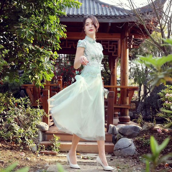 luxury cheongsam republic of china style literature and art small frh cheongsam two-piece suit chine tang et short skirt tea drs girl, Blue;red
luxury cheongsam republic of china style literature and art small frh cheongsam two-piece suit chine tang et short skirt tea drs girl, Blue;red