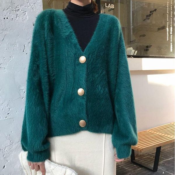 women's knits & tees lugentolo sweater fashion autumnwinter loose v-neck knit cardigan, White
women's knits & tees lugentolo sweater fashion autumnwinter loose v-neck knit cardigan, White
