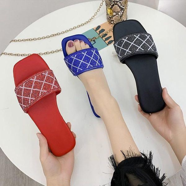 slippers women summer flat fashion crystal square toe slides female casual comfort beach shoes plus size 2021, Black
slippers women summer flat fashion crystal square toe slides female casual comfort beach shoes plus size 2021, Black
