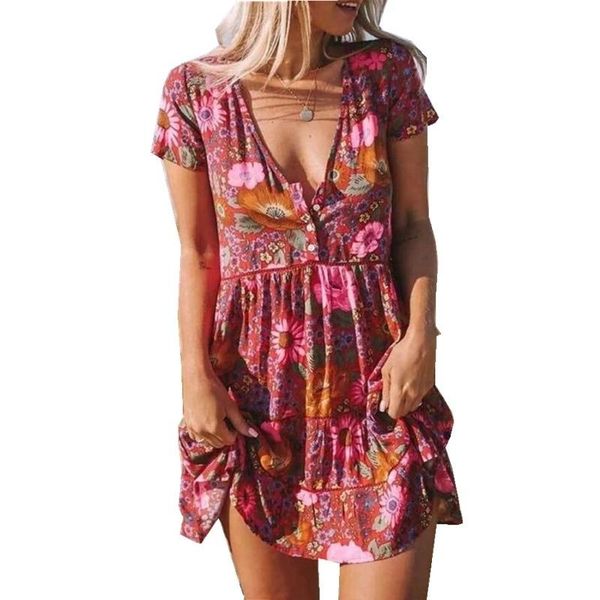 women's swimwear printed v-neck short sleeve dress outdoor vacation summer cool breathable soft beach, White;black
women's swimwear printed v-neck short sleeve dress outdoor vacation summer cool breathable soft beach, White;black