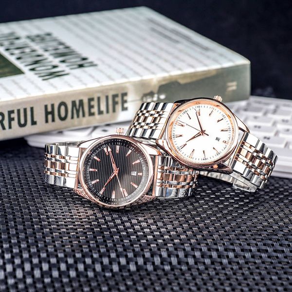 business casual men's watch calendar waterproof quartz movement steel belt cowhide strap 40mm dial, Slivery;brown
business casual men's watch calendar waterproof quartz movement steel belt cowhide strap 40mm dial, Slivery;brown