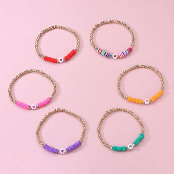 bracelet jewelry soft pottery love bracelet female minority design gold bead bracelet 6-piece set, Golden;silver
bracelet jewelry soft pottery love bracelet female minority design gold bead bracelet 6-piece set, Golden;silver