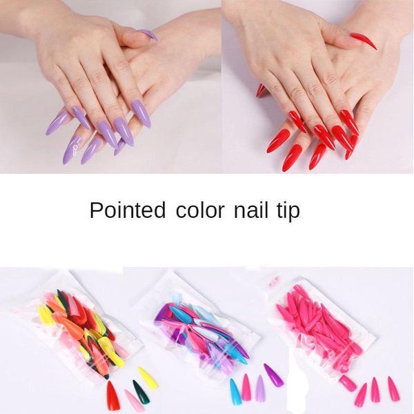 false nails 100pcs/set fake art nail tips press on long pointed solid color finished piece full manicure tool, Red;gold
false nails 100pcs/set fake art nail tips press on long pointed solid color finished piece full manicure tool, Red;gold