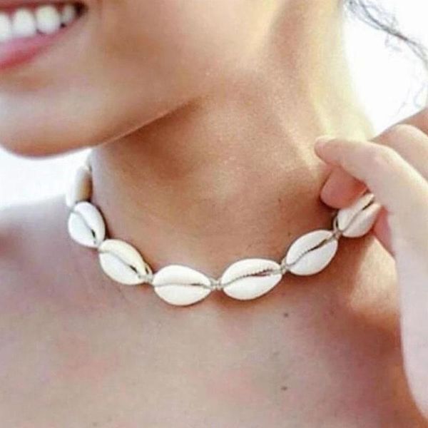 chokers natural shell necklace with black rope beach collier choker handmade clavicle chain colar women and men charms jewelry, Golden;silver
chokers natural shell necklace with black rope beach collier choker handmade clavicle chain colar women and men charms jewelry, Golden;silver