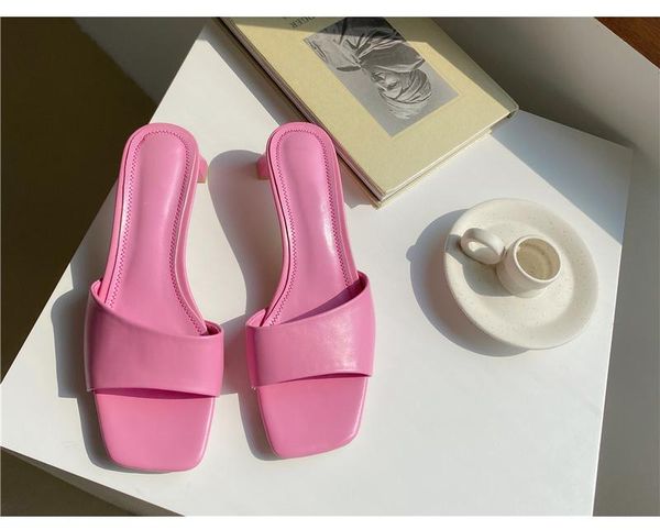 slippers aneikeh summer women shoes square toe slides rubber pu solid outside 5cm thin heels shallow beach size 35-42, Black
slippers aneikeh summer women shoes square toe slides rubber pu solid outside 5cm thin heels shallow beach size 35-42, Black
