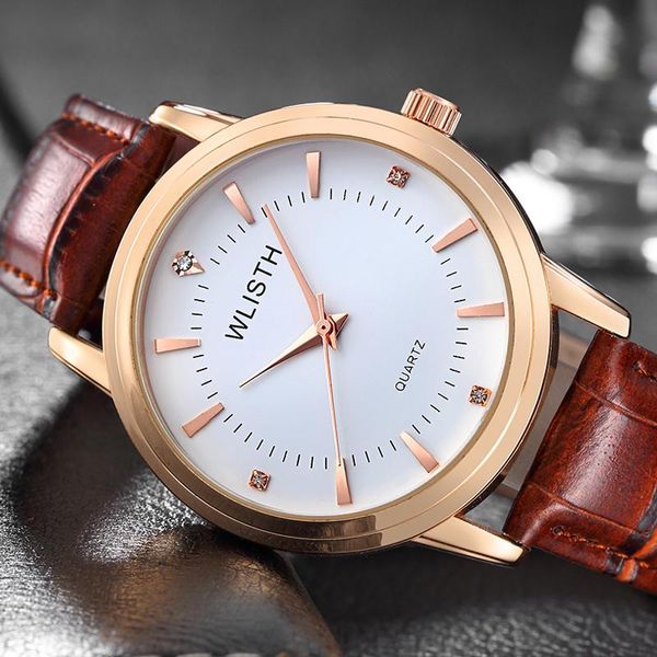 wristwatches couple watch breathable leather band fashion business waterproof his and her quartz wristwatch set for lovers, Slivery;brown
wristwatches couple watch breathable leather band fashion business waterproof his and her quartz wristwatch set for lovers, Slivery;brown