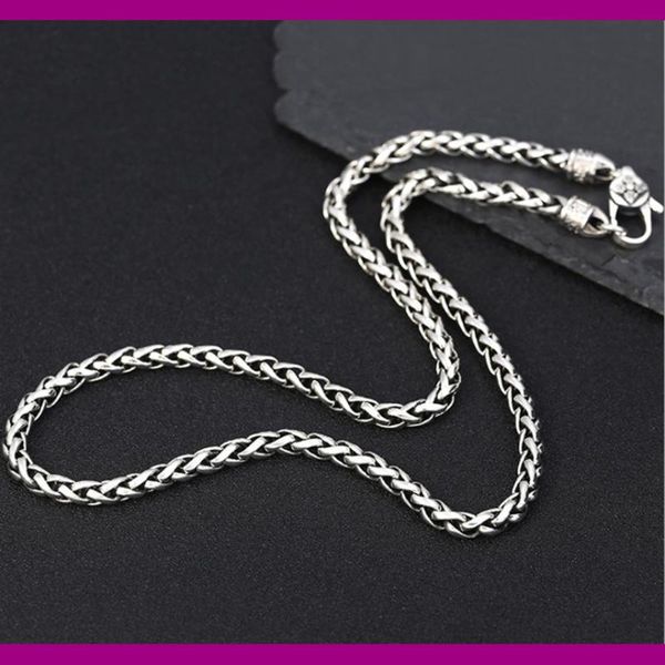 chains jade angle 925 sterling silver necklace six words vajra 5mm wheat chain mens gift thai long jewelry for men
chains jade angle 925 sterling silver necklace six words vajra 5mm wheat chain mens gift thai long jewelry for men
