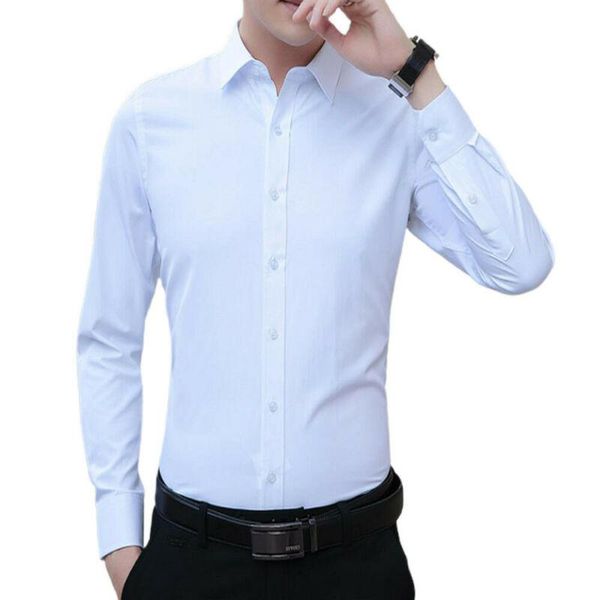 men's casual shirts men shirt long sleeve solid color business style male basic inside mens, White;black
men's casual shirts men shirt long sleeve solid color business style male basic inside mens, White;black