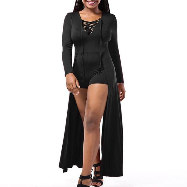 women's jumpsuits & rompers nice black skinny lace up romper women bodycon playsuits streetwear bodysuit, Black;white
women's jumpsuits & rompers nice black skinny lace up romper women bodycon playsuits streetwear bodysuit, Black;white