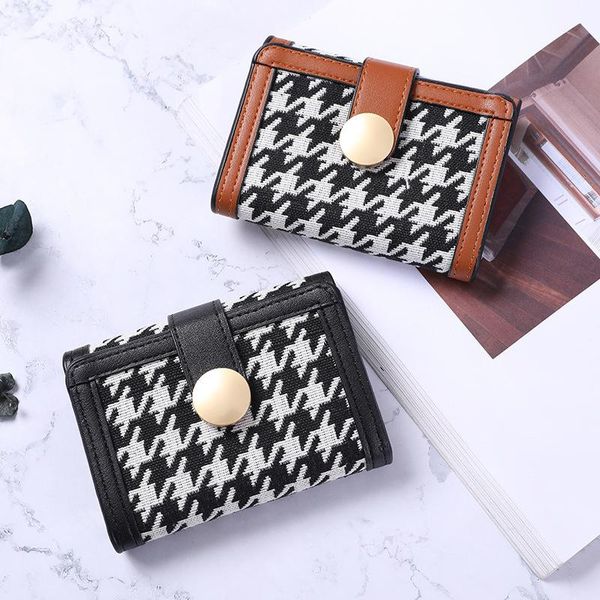 purse simple and fashionable short wallet female thousand bird case buckle multi card versatile japanese korean version, White
purse simple and fashionable short wallet female thousand bird case buckle multi card versatile japanese korean version, White