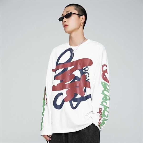 Chaowai 2021 spring hip hop letter graffiti sweater high street style loose casual Pullover men's Fashion Top, White
Chaowai 2021 spring hip hop letter graffiti sweater high street style loose casual Pullover men's Fashion Top, White