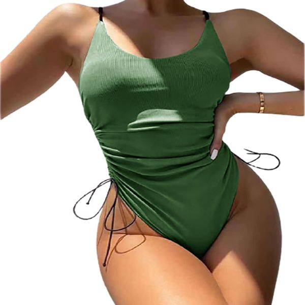 womens swimwear solid one piece swimsuit fashion strap bodysuit bathing suit with chest pad girls beach bikini, White;black
womens swimwear solid one piece swimsuit fashion strap bodysuit bathing suit with chest pad girls beach bikini, White;black