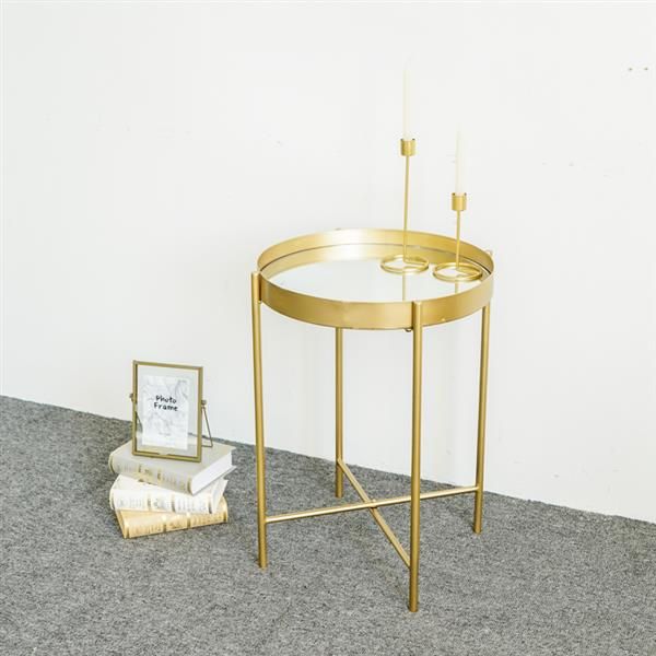 whosale nordic living room furniture 19" round end gold metal frame circle mirrorred table for livingroom,bedroom
whosale nordic living room furniture 19" round end gold metal frame circle mirrorred table for livingroom,bedroom
