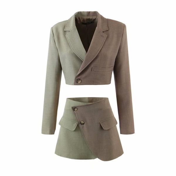 two piece dress puwd finger women slender tall tail smoking suits 2021 summer fashion ladies single button blazer chic secondary sets, White
two piece dress puwd finger women slender tall tail smoking suits 2021 summer fashion ladies single button blazer chic secondary sets, White