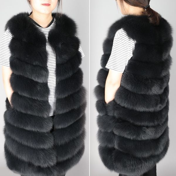real natural fox fur fur Full fox fur coat 88CM long fashionable jacket Winter women's jacket Coat vest girl leather, Black
real natural fox fur fur Full fox fur coat 88CM long fashionable jacket Winter women's jacket Coat vest girl leather, Black