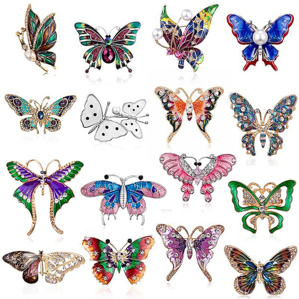 elegant charm butterfly animal pearl brooch women rhinestone large butterfly jewelry colorful insect pins vintage fashion giftsdio chan cont, Gray
elegant charm butterfly animal pearl brooch women rhinestone large butterfly jewelry colorful insect pins vintage fashion giftsdio chan cont, Gray