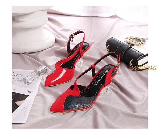 dress shoes 2021 summer women's high heels fashion mixed color buckle strap ladies pointed toe big size, Black
dress shoes 2021 summer women's high heels fashion mixed color buckle strap ladies pointed toe big size, Black