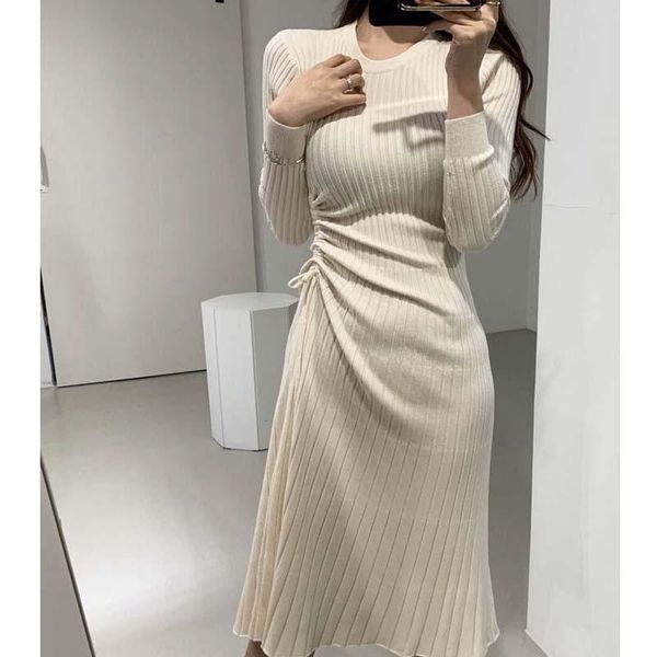 casual dresses french pleated drawstring dress women korean slim simple knitted femme autumn winter high waist a-line vestidos one-piece, Black;gray
casual dresses french pleated drawstring dress women korean slim simple knitted femme autumn winter high waist a-line vestidos one-piece, Black;gray