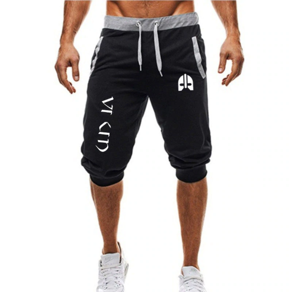men's shorts 2021 printed casual soft cotton five-quarter pants with pockets bodybuilding jogging, White;black
men's shorts 2021 printed casual soft cotton five-quarter pants with pockets bodybuilding jogging, White;black