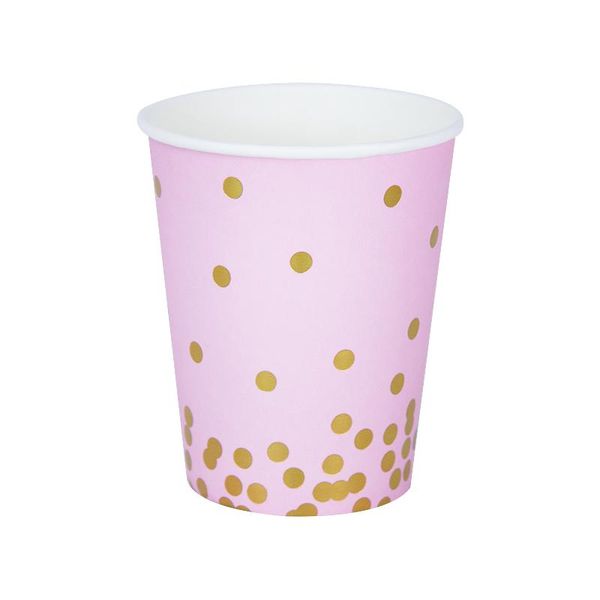 disposable dinnerware 8pc pink gold foil dots paper cups wedding birthday party tableware decration eco-friendly
disposable dinnerware 8pc pink gold foil dots paper cups wedding birthday party tableware decration eco-friendly