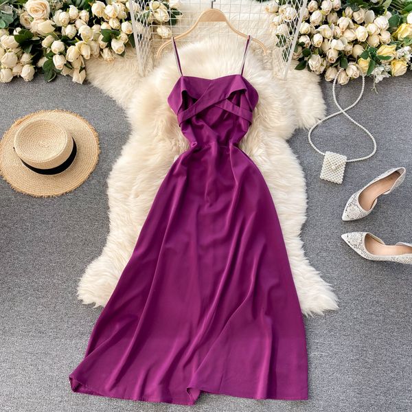 purple/blue/red vintage party long women spaghetti strap open back high waist casual vestidos female summer 2021 sw40, Black;gray
purple/blue/red vintage party long women spaghetti strap open back high waist casual vestidos female summer 2021 sw40, Black;gray