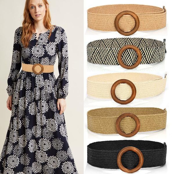 belts vintage boho braided waist belt women fashion designer round wooden smooth buckle fake straw waistband for lady jeans dress, Black;brown
belts vintage boho braided waist belt women fashion designer round wooden smooth buckle fake straw waistband for lady jeans dress, Black;brown