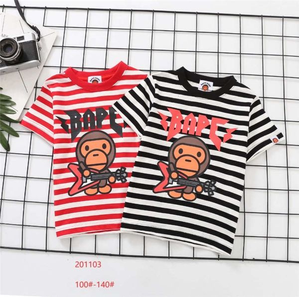 brand children's chao t-shirt middle school boys' thin cartoon round neck summer leisure striped cotton sweat absorbing and, Blue
brand children's chao t-shirt middle school boys' thin cartoon round neck summer leisure striped cotton sweat absorbing and, Blue