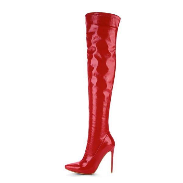 boots 2021 winter women over the knee high fashion red stilettos heel zipper pointed toe shoes big size 30-48, Black
boots 2021 winter women over the knee high fashion red stilettos heel zipper pointed toe shoes big size 30-48, Black