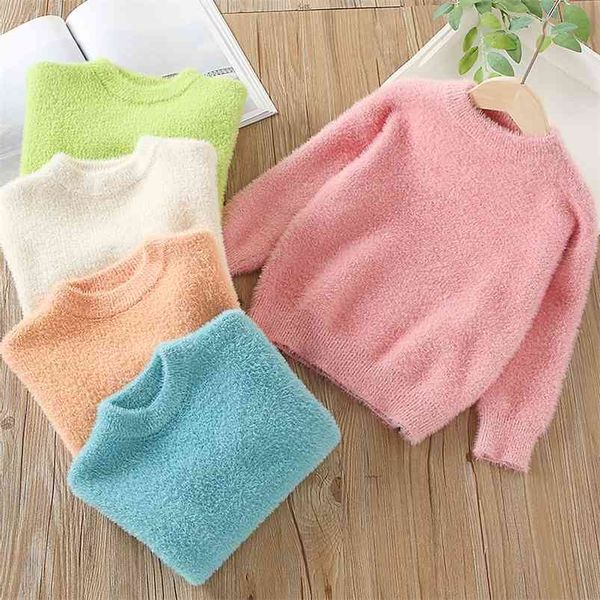 autumn winter warm 2-10 years 90-140cm o-neck knitted candy color slim all match thickening sweaters for baby kids girls 210625, Blue
autumn winter warm 2-10 years 90-140cm o-neck knitted candy color slim all match thickening sweaters for baby kids girls 210625, Blue
