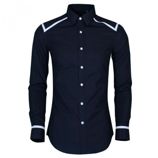 men's casual shirts slim fit men shirt hight quality shoulder and sleeve piping design mens dress trend long man 4xl, White;black
men's casual shirts slim fit men shirt hight quality shoulder and sleeve piping design mens dress trend long man 4xl, White;black