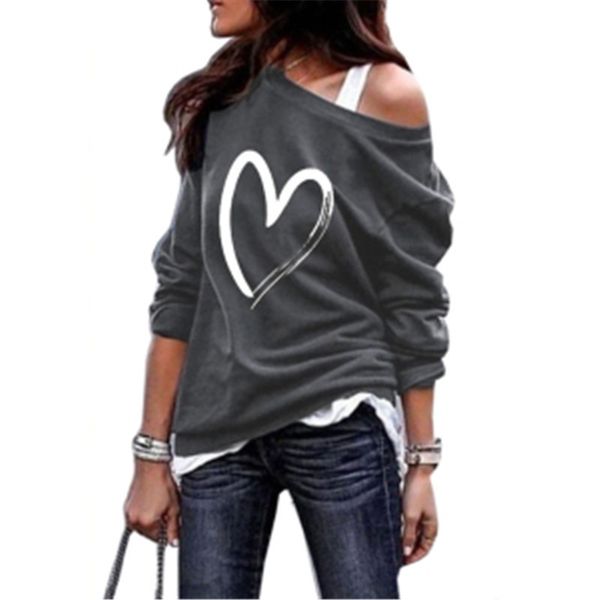 women's jackets hoodie casual long sleeve off shoulder autumn loose thin section love heart printed pullover jumper bgmz, Black;brown
women's jackets hoodie casual long sleeve off shoulder autumn loose thin section love heart printed pullover jumper bgmz, Black;brown