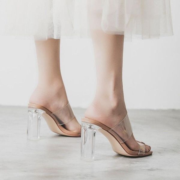 sandals 2021 same one line transparent belt super high heel women's thick crystal sexy, Black
sandals 2021 same one line transparent belt super high heel women's thick crystal sexy, Black