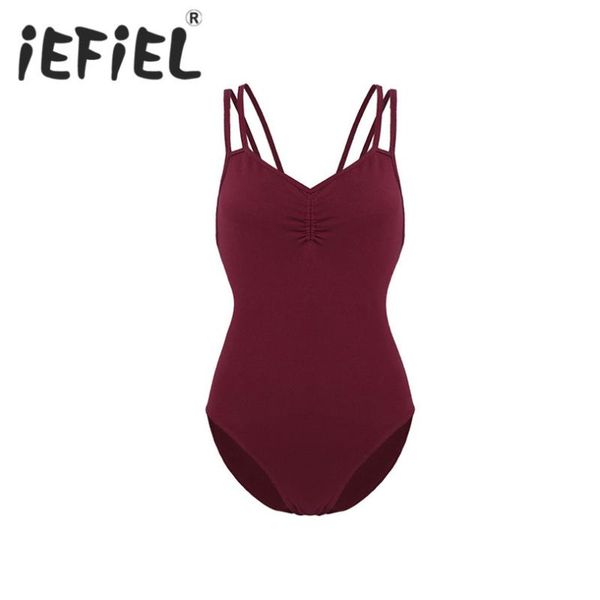 iefiel women adults criss cross built in shelf bra leotard gymnastics bodysuit ballet dancewear stage performance dancer clothes, Black;red
iefiel women adults criss cross built in shelf bra leotard gymnastics bodysuit ballet dancewear stage performance dancer clothes, Black;red