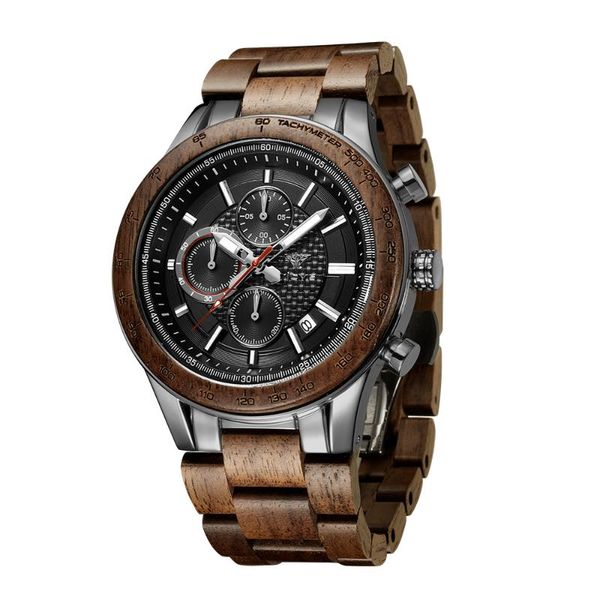 wristwatches custom logo calendar stainless steel mens quartz watch wood strap business wrist, Slivery;brown
wristwatches custom logo calendar stainless steel mens quartz watch wood strap business wrist, Slivery;brown