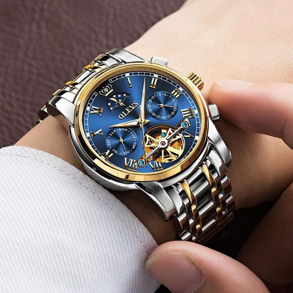 wristwatches mechanical watches men waterproof full-steel man automatic luminous relogio masculino tourbillon, Slivery;brown
wristwatches mechanical watches men waterproof full-steel man automatic luminous relogio masculino tourbillon, Slivery;brown