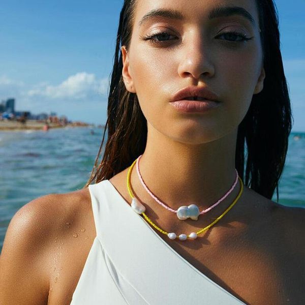 chokers luokey vintage bohemian beads chain necklace summer delicate pearl choker for women ethnic boho jewelry accessories, Golden;silver
chokers luokey vintage bohemian beads chain necklace summer delicate pearl choker for women ethnic boho jewelry accessories, Golden;silver