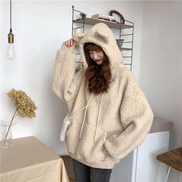 women's hoodies & sweatshirts 2021 sweatshirts velvet sweater autumn and winter loose hooded jacket  ropa mujer, Black
women's hoodies & sweatshirts 2021 sweatshirts velvet sweater autumn and winter loose hooded jacket  ropa mujer, Black