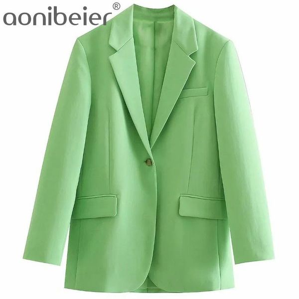 women's suits & blazers aonibeier fruit green autumn spring ol style women casual fashion single button loose suit jacket office lady l, White;black
women's suits & blazers aonibeier fruit green autumn spring ol style women casual fashion single button loose suit jacket office lady l, White;black